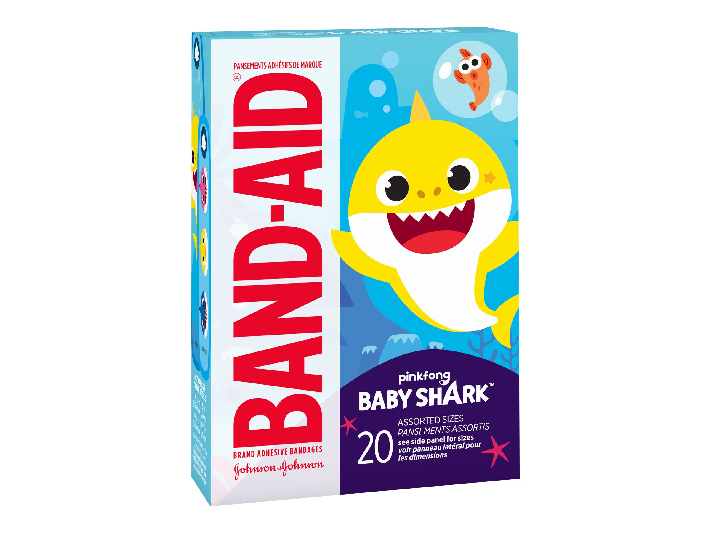 BAND-AID Baby Shark Bandages - 20's