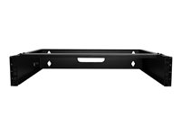 Startech 2U Wall Mount Rack, 19" Wall Mount Network Rack, 14 inch Deep (Low Profile), Wall Mounting Patch Panel Bracket for N