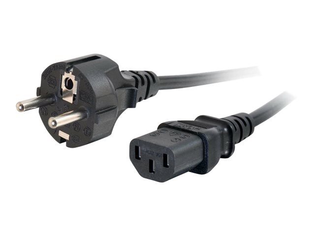 Image of C2G Universal Power Cord - power cable - power CEE 7/7 to power IEC 60320 C13 - 3 m