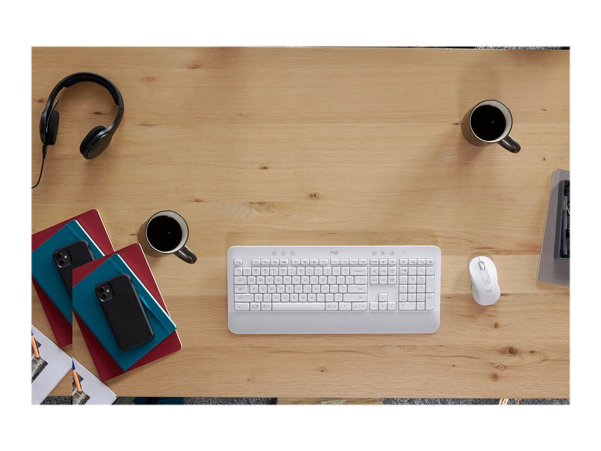 Logitech Signature MK650 Combo for Business - klávesnice a sada myši - AZERTY - francouzská - bělavá Vstupní zařízení – foto 5