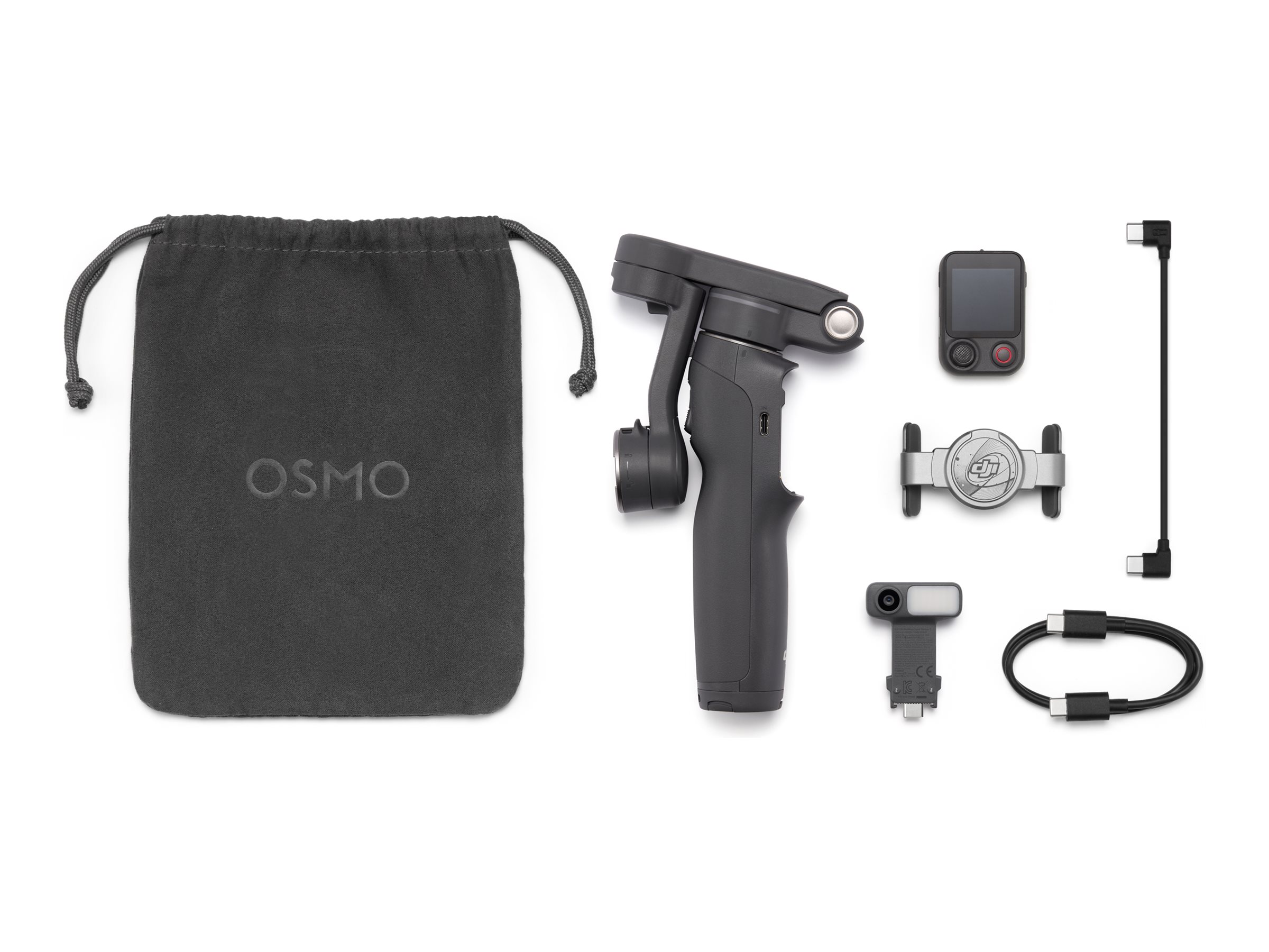 DJI Osmo Mobile 8P Advanced Tracking Combo handheld stabiliser wireless Product shot Front 79950