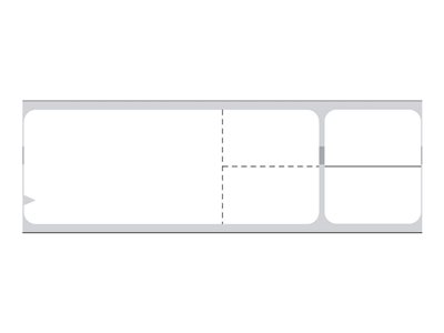 PDC Healthcare V-Notch Paper permanent adhesive white 