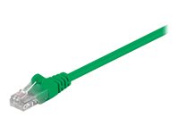 MicroConnect CAT 5e Ikke afskærmet parsnoet (UTP) 25cm Netværkskabel Grøn
