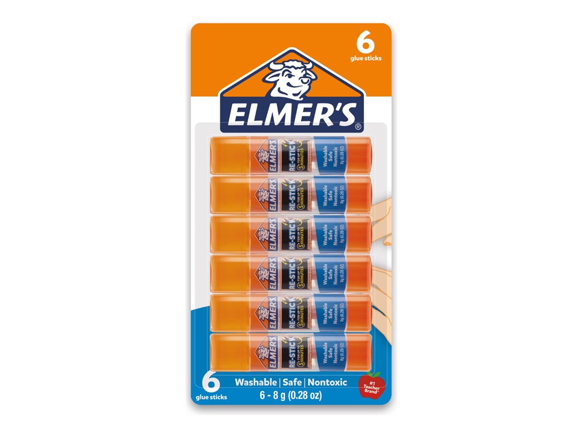 Elmer's Re-Stick Small Glue Sticks - 6 x 8g