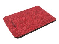 PocketBook Comfort Beskyttelsescover To eBook læser Røde blomster 100 % polyuretan