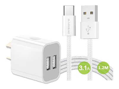Sansai power adapter, 2 x USB-A