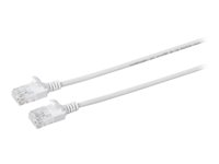 MicroConnect CAT 6a Ikke afskærmet parsnoet (UTP) 50cm Netværkskabel Hvid