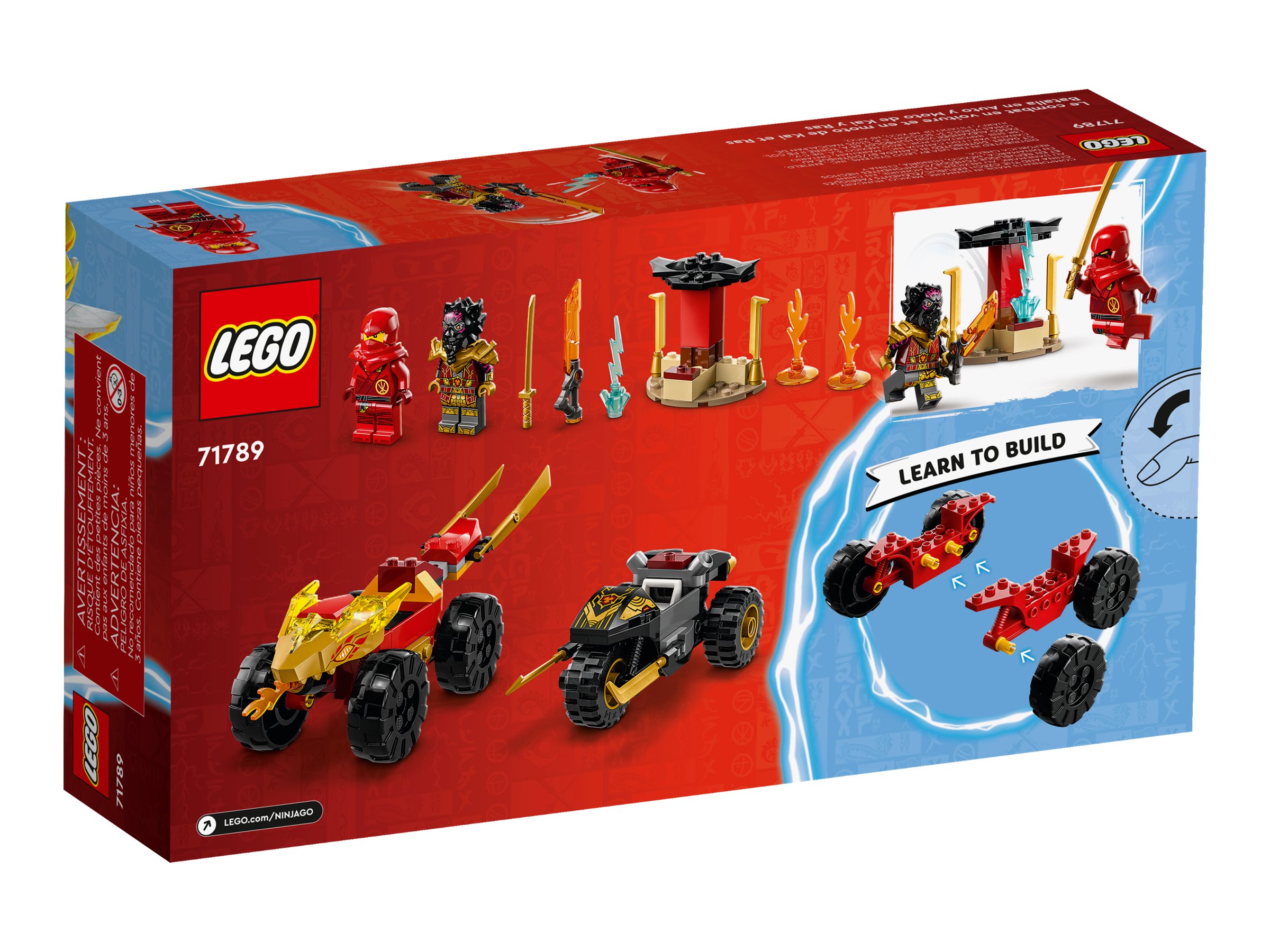 LEGO Ninjago Dragons Rising Kai and Ras's Car and Bike, 1 ct