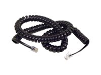 Belkin 12-Foot Coiled Telephone Handset Cord – Black Replacement Cord For Landline Phones (F8V101-12-BK)