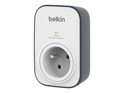 Belkin prise parafoudre - 1 prise - Blanc et gris
