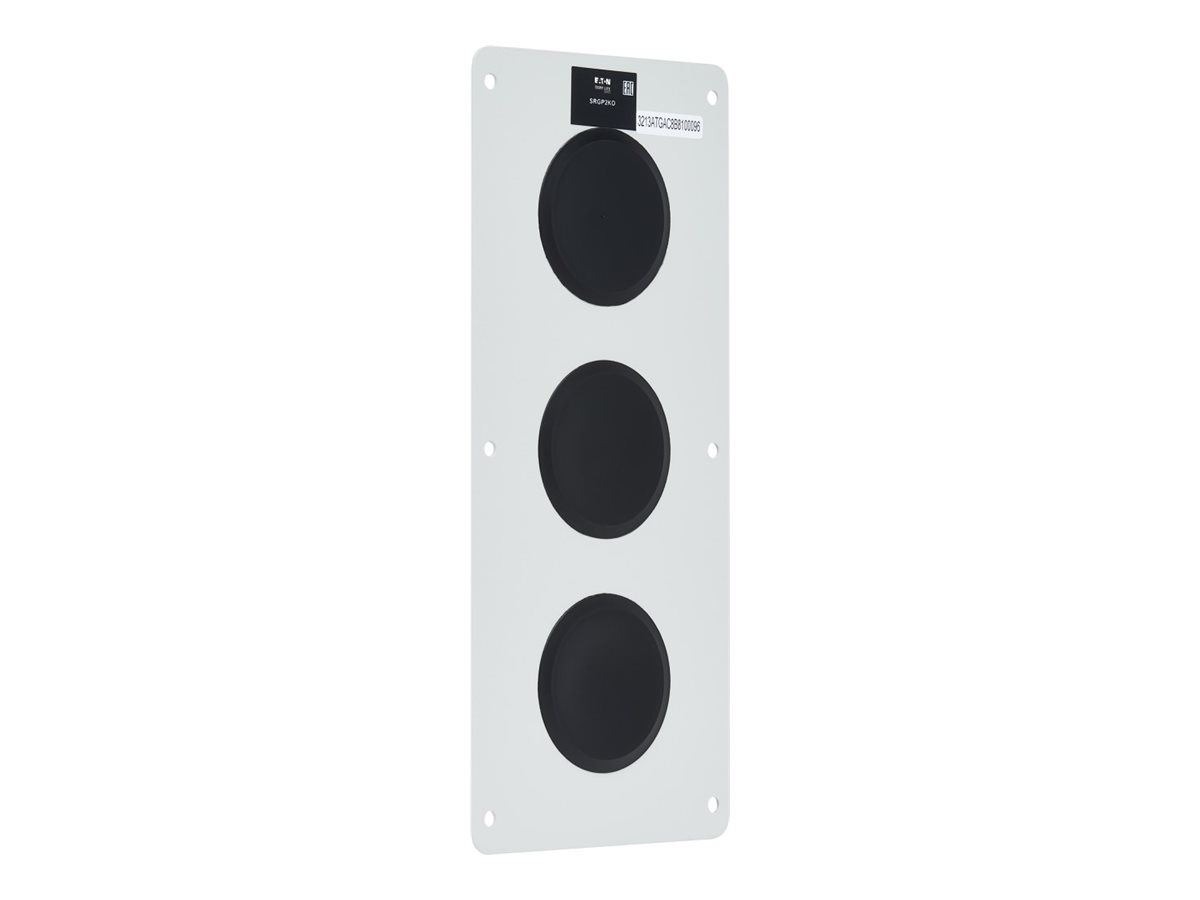 Eaton Tripp Lite Series SmartRack Cable Gland Plate for NEMA-Rated Enclosure Cabinets, 3 Ports (2 in.)