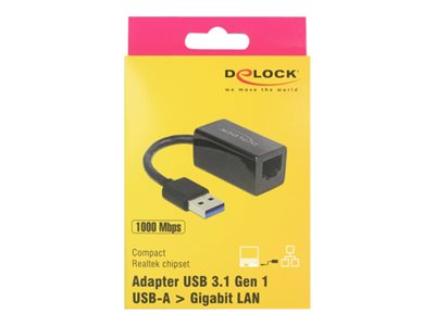 DELOCK Adapter USB 3.1Gen 1> Gigabit LAN