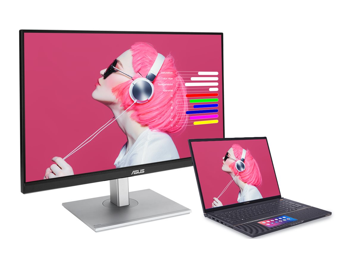 ASUS ProArt PA278CV LED monitor 27 Product shot with extra item(s) Left-angle 78679