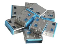 Lindy USB Port Blocker - USB port blocker - blue (pack of 10)