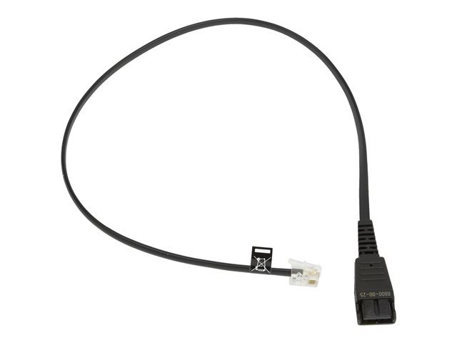 JABRA QD Cord to RJ10 straight 0.5m 8800-00-25