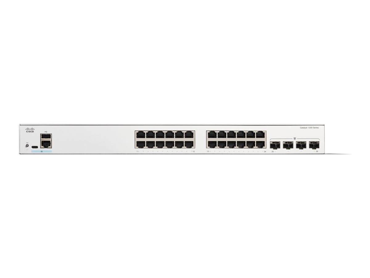 Cisco Catalyst 1300-24T-4G - přepínač - 24 porty - řízený - Lze montovat do rozvaděče – foto 2