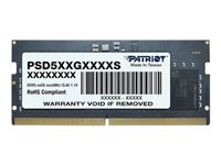 Patriot DDR5 SDRAM 32GB 4800MHz CL40  On-die ECC SO DIMM 262-PIN