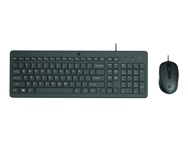 HP 150 - ensemble clavier et souris - QWERTY - Anglais - noir Priphrique d\'entre