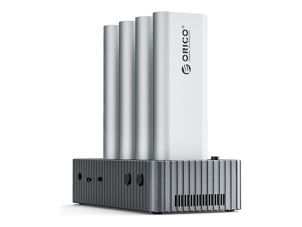 ORICO ORICO-IT48N-C SSD docking station 4-bay M.2 NVMe Card Product shot Left-angle 79600