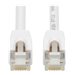 Eaton Tripp Lite Series Safe-IT Cat6a 10G Snagless Antibacterial S/FTP Ethernet Cable (RJ45 M/M), PoE, White, 10 ft. (3.05 m)