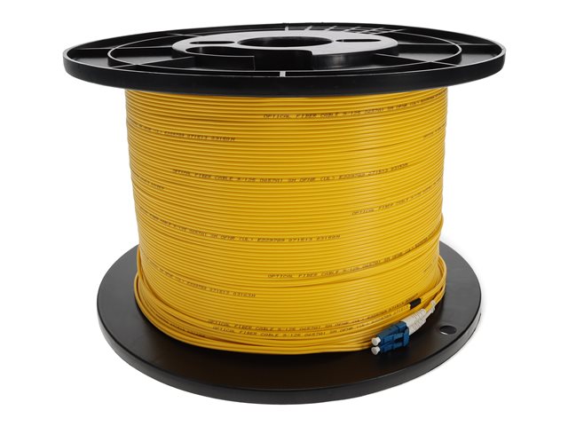 AddOn - Cordon de raccordement - mode unique LC/UPC (M) pour mode unique LC/UPC (M) - 130 m - fibre optique - duplex - 9 / 125 micrometres - OS2 - colonne montante - jaune - pour P/N: DWDM-SFP10G-54.94-40-I-AO, SFP-16GB-DW31-40-C-AO, SFP-16GB-DW45-40-C-AO