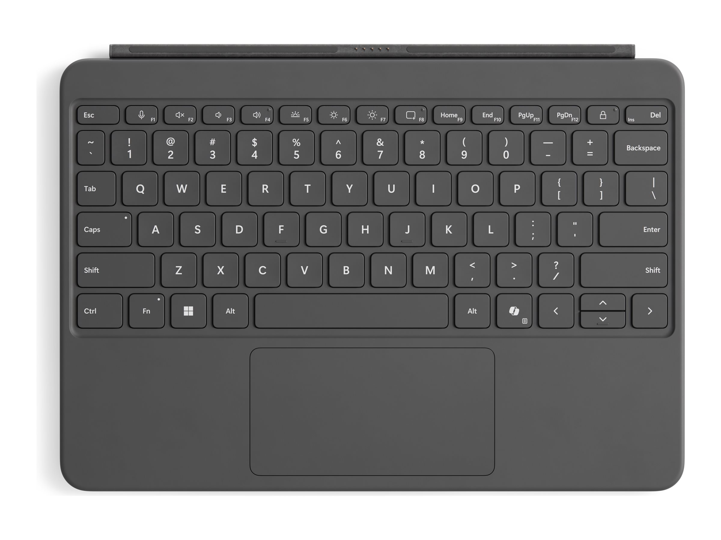 Microsoft Surface Pro Keyboard - 12-inch - keyboard - with touchpad, accelerometer - UK/Irish - slate Input Device