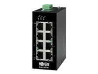 Tripp Lite Unmanaged Industrial Gigabit Ethernet Switch 8-Port 10/100/1000 Mbps, DIN Mount 