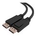 C2G 3ft (0.9m) C2G TAA-Compliant DisplayPort Cable with Latches