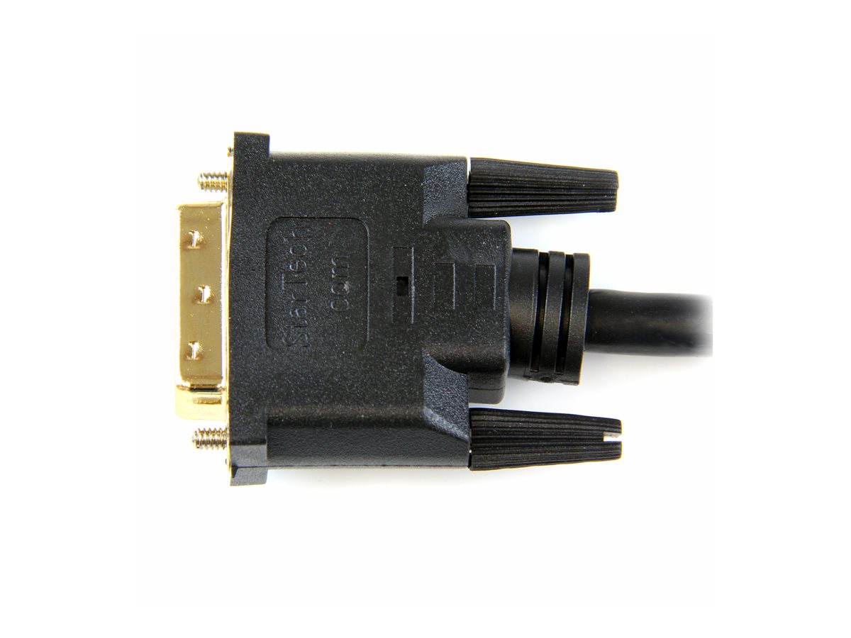 StarTech.com 6ft (1.8m) HDMI to DVI Cable, DVI-D to HDMI Display Cable (1920x1200p), Black, 19 Pin HDMI Male to DVI-D Male Cable Adapter, Digital Monitor Cable, M/M, Single Link - DVI to HDMI Cord (HDMIDVIMM6) - kabel adaptéru – foto 4