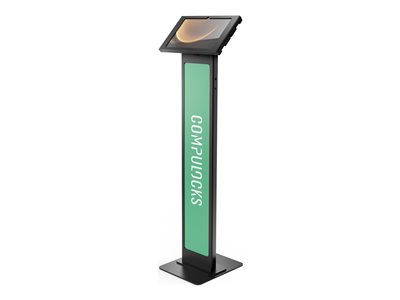 Compulocks Galaxy Tab S9+/S9FE+ 12.4INCH Apex Enclosure Brandable Floor Stand Black Stand 