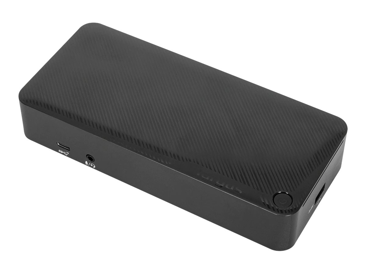 Targus Universal DV4K docking station USB-C 3.2 Gen 2 / Thunderbolt 3 2 x HDMI 2 x DP Component Left-angle 71780