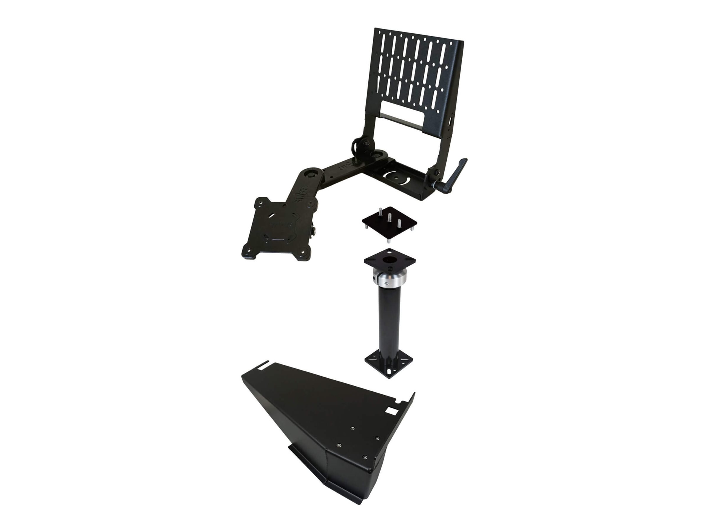 Havis Standard - Mounting kit (heavy duty pole without height adjust handle, telescopic pole, swing arm, top offset platform, monitor mount)