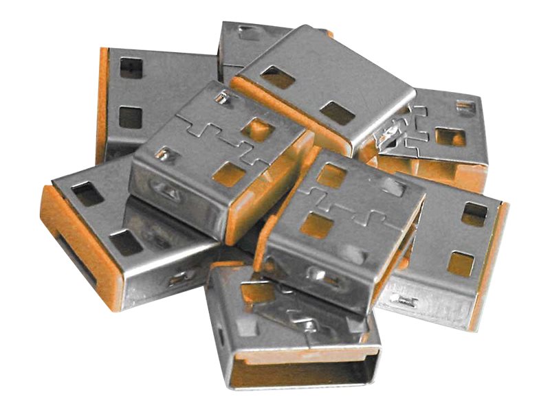 Bloqueurs de ports USB, 10 pièces, Orange