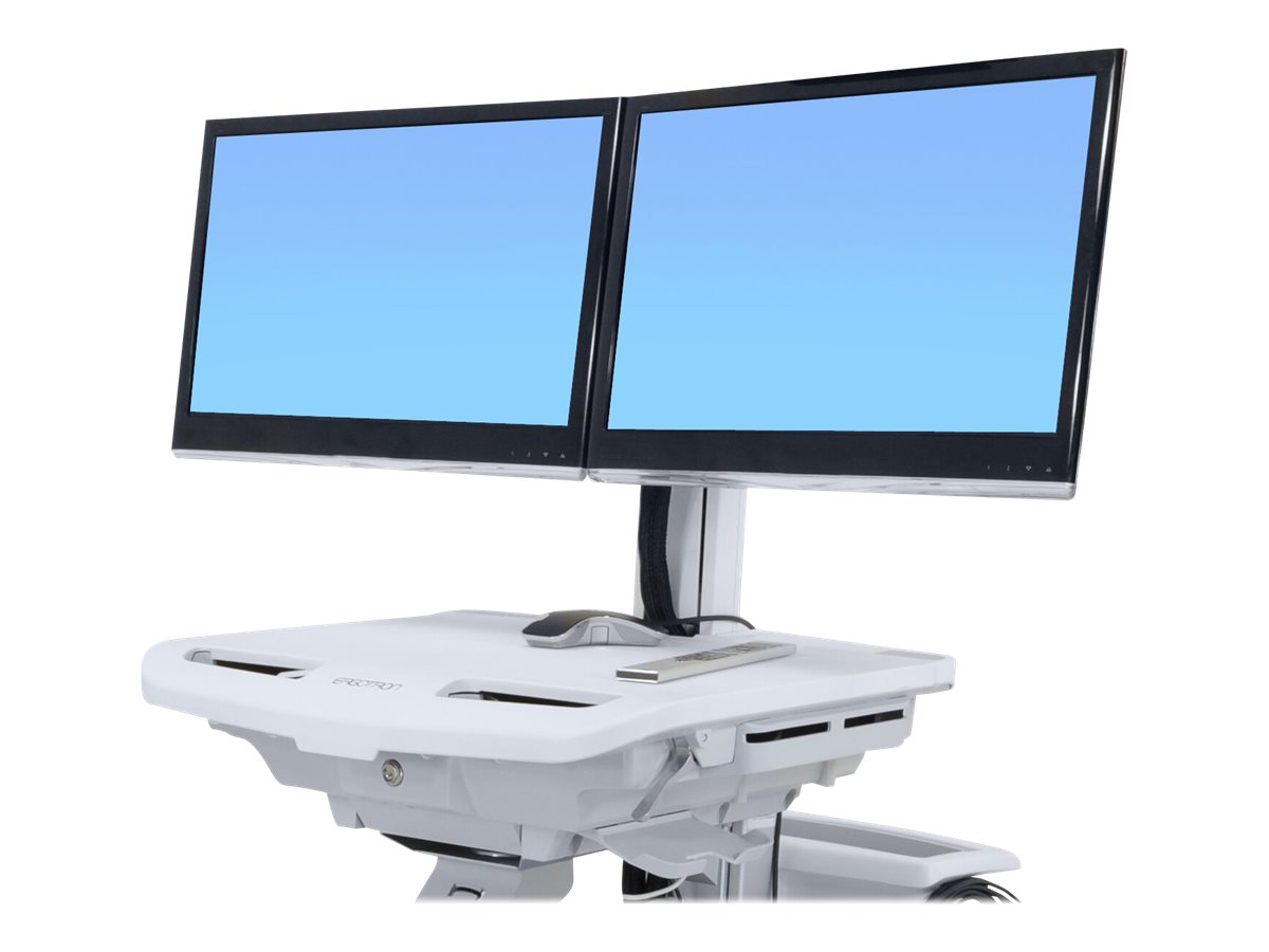 Ergotron StyleView mounting component side-to-side for 2 LCD displays dual monitor kit Product shot Right-angle 80000