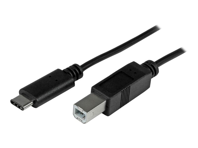 Câble USB type C vers USB type B 2.0 2m noir