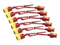 APC Strøm IEC 60320 C19 Strøm IEC 60320 C20 Rød 61cm Strømkabel