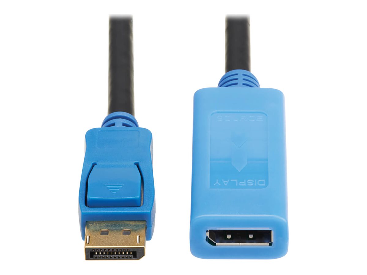 Eaton Tripp Lite Series DisplayPort Extension Cable with Active Repeater and Latching Connector (M/F), 8K 60 Hz, HDR, 4:4:4, HDCP 2.2, 9 ft. (2.7 m), TAA