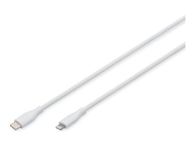 DIGITUS USB 2.0 Kabel Typ C-Lightning Silikon 2m weiß - AK-600110-020-W