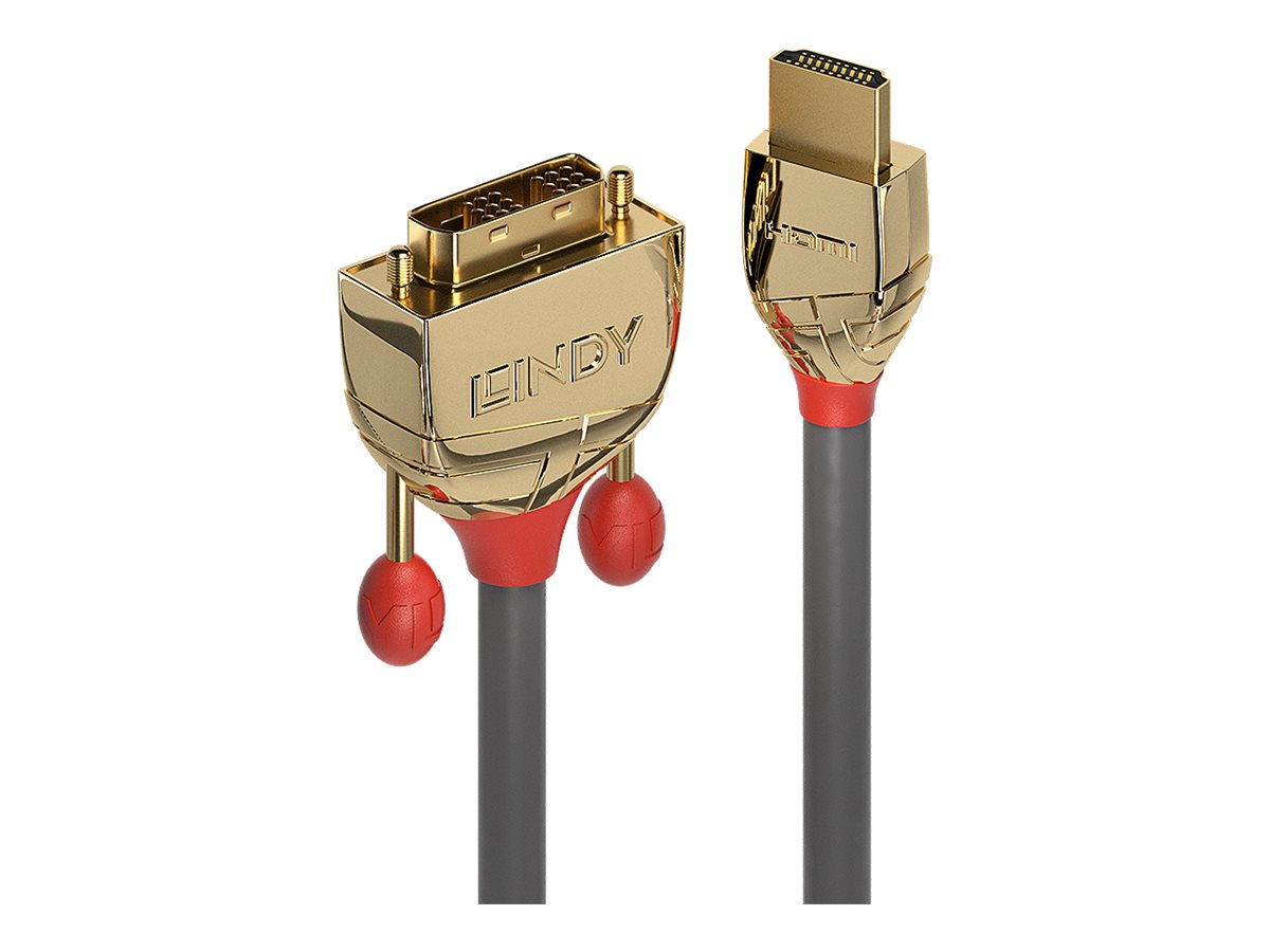 LINDY 3m Gold HDMI to DVI-D Cable