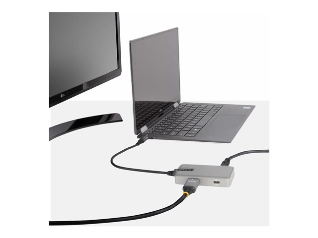 Adaptateur Multiport USB-C - Mini Dock USB Type-C vers 4K 60Hz HDMI 2.0 -  100W Power Delivery Pass-trough – Hub 3 ports USB 10Gbps - Mini Station