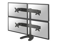 Neomounts FPMA-D700DD4 stand - full-motion - for 4 LCD displays - black