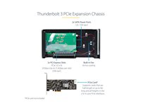 Startech Thunderbolt 3 PCIe Expansion Chassis, Enclosure Box W/Dual PCI-E Slots, External PCIe Slots for Laptops/Desktops/All