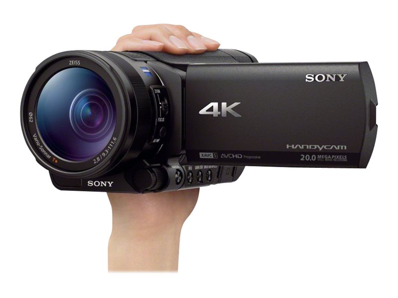 FDR-AX100 SONY 4K ハンディカム ZEISSレンズ fdr-ax100_open.jpg