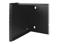 StarTech.com "6U Wall Mount Patch Panel Bracket - 14 inch Deep - 19"" Patch Panel Rack for Shallow Network Equipment- 44lbs Capacity (WALLMOUNT6)" - Cabinet - wall mountable - black - 6U - 19"
