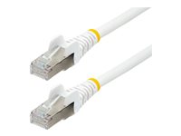 StarTech.com 10m CAT6a Cable - White - Low Smoke Zero Halogen (LSZH) - 10GbE 500MHz 100W ++ Snagless RJ-45 w/Strain Reliefs S/FTP Network Patch Cord CAT 6a S/FTP 10m Patchkabel Hvid