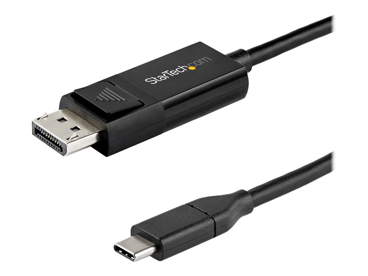 StarTech.com 3ft/1m C to DisplayPort 1.4 8K 60Hz/4K, Bidirectional DP to USB-C or USB-C to DP Reversible Video Adapter Cable, HBR3/HDR/DSC, USB Type C/Thunderbolt 3 Monitor Cable | www.shi.com
