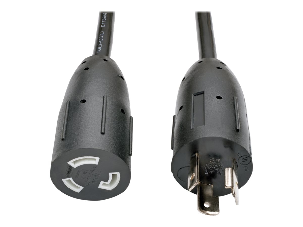 Eaton Tripp Lite Series Power Extension Cord, NEMA L5-20P to NEMA L5-20R- Heavy-Duty, 20A, 125V, 12 AWG, 10 ft. (3.05 m), Black, Locking Connectors