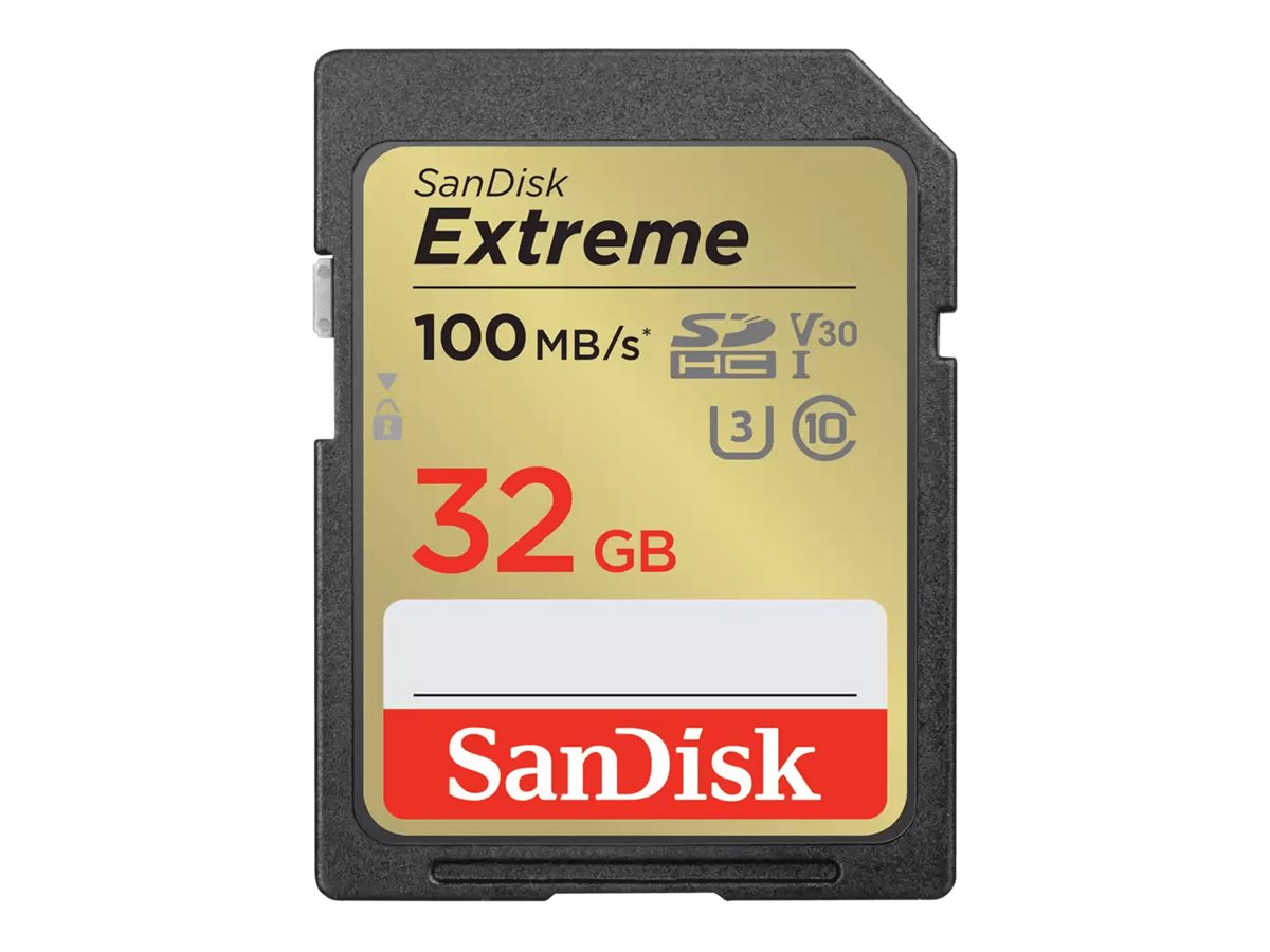 SanDisk Extreme PLUS SDHC Memory Card - 32GB - SDSDXWT-032G-GNCIN