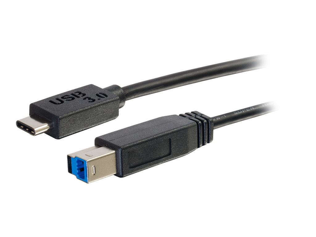 C2G 3ft USB 3.1 Gen 1 USB Type C to USB B Cable M/M