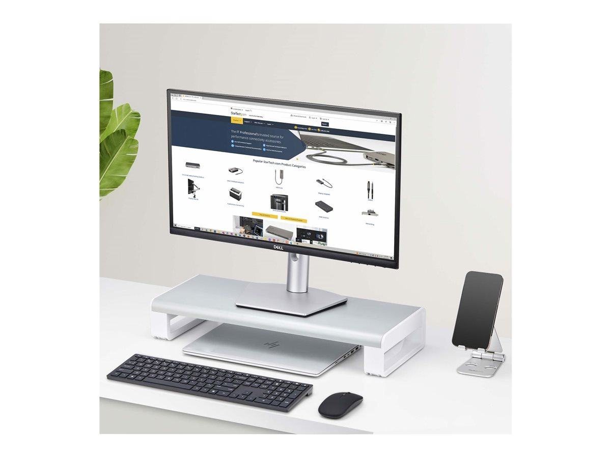 StarTech.com Ergonomic Monitor Riser Stand, 33lb Max, Fixed height 3.5in - stojánek na monitor - kompatibilní s TAA – foto 8